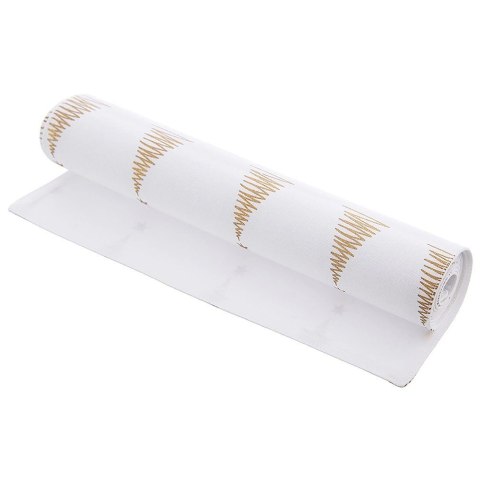 Bieżnik na Stół Bawełniany Świąteczny ORION 130 x 32 cm Choinka Biały