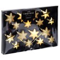 Bombki Choinkowe VILDE Gwiazdki Złote 5/6 cm Zestaw 16 szt. Nietłukące