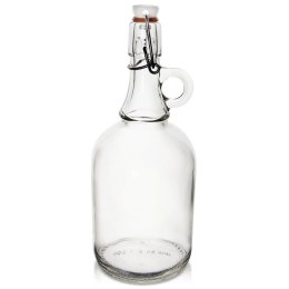 Butelka z Klipsem Szklana ORION 1 L z Uchwytem Szczelna Retro