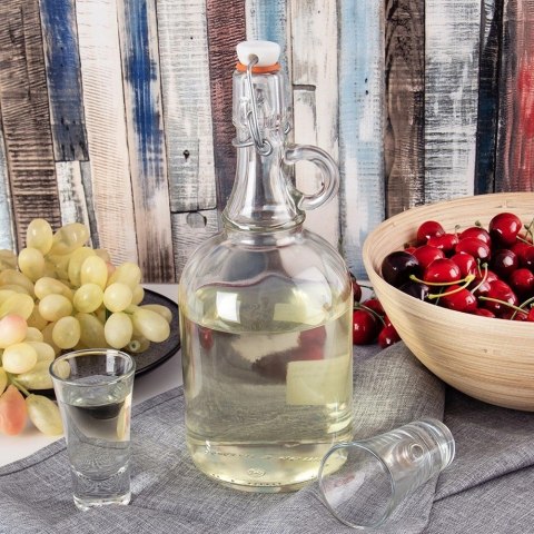 Butelka z Klipsem Szklana ORION 1 L z Uchwytem Szczelna Retro