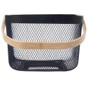 Koszyk do Przechowywania Metalowy Czarny 27 x 24,5 x 17,5 cm ORION RADKA