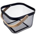 Koszyk do Przechowywania Metalowy Czarny 27 x 24,5 x 17,5 cm ORION RADKA