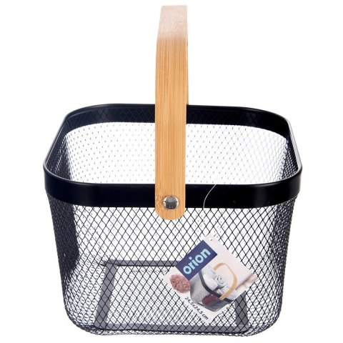 Koszyk do Przechowywania Metalowy Czarny 27 x 24,5 x 17,5 cm ORION RADKA