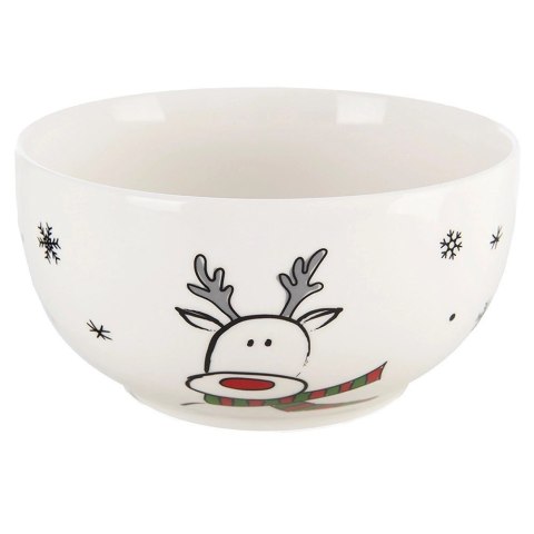 Kubek z Miseczką Porcelanowy 2 el. ORION Renifer Zestaw Śniadaniowy