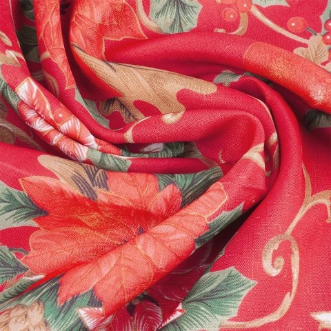 Obrus Świąteczny Plamoodporny 180 x 130 cm Czerwony EXCELLENT HOUSEWARE