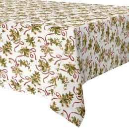 Obrus Świąteczny Plamoodporny 180 x 130 cm Kremowy EXCELLENT HOUSEWARE