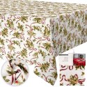 Obrus Świąteczny Plamoodporny 180 x 130 cm Kremowy EXCELLENT HOUSEWARE