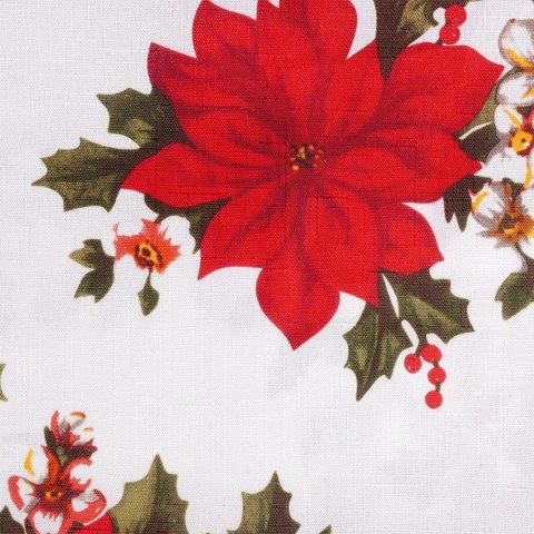 Obrus Świąteczny Plamoodporny 180 x 130 cm Biały EXCELLENT HOUSEWARE