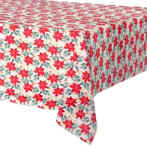 Obrus Świąteczny Plamoodporny 220 x 150 cm Biały EXCELLENT HOUSEWARE