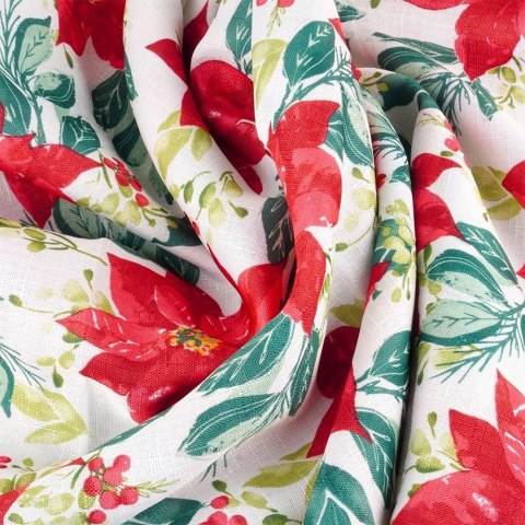 Obrus Świąteczny Plamoodporny 220 x 150 cm Biały EXCELLENT HOUSEWARE