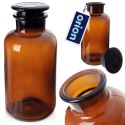 Pojemnik Butelka Retro na Płyny Produkty Sypkie Szklany Brązowy ORION 1 l