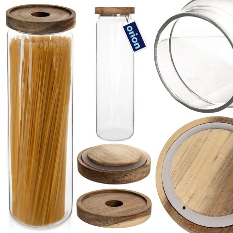 Pojemnik Szklany Sypkie Produkty 1,85 L ORION z Uszczelką 27,5 x 10 cm