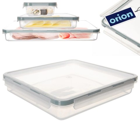 Pojemnik na Żywność Ser Wędlinę z Pokrywką Uszczelką do Lodówki ORION 900ml