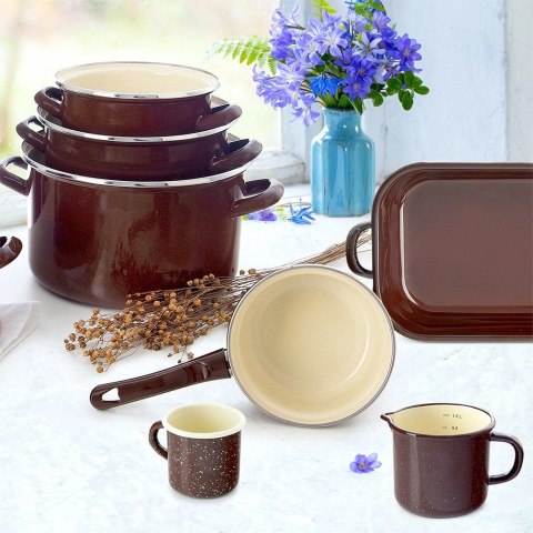 Rondel Rondelek Emaliowany Tradycyjny Retro Gaz Indukcja ORION 12 cm, 350ml