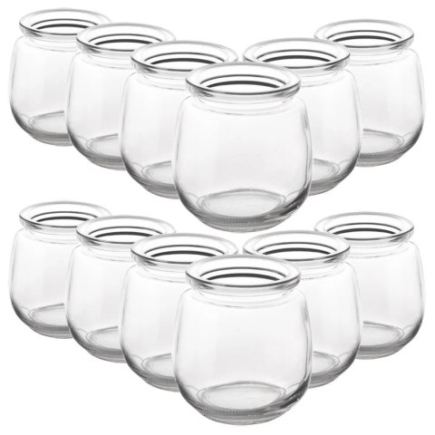 Słoiki Szklane na Jogurt Desery Małe Zestaw 12 Sztuk 130 ml ORION