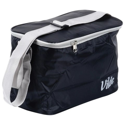 Torba Termiczna Czarna 10 L VILDE Plażowa Poliestrowa Regulowany Pasek