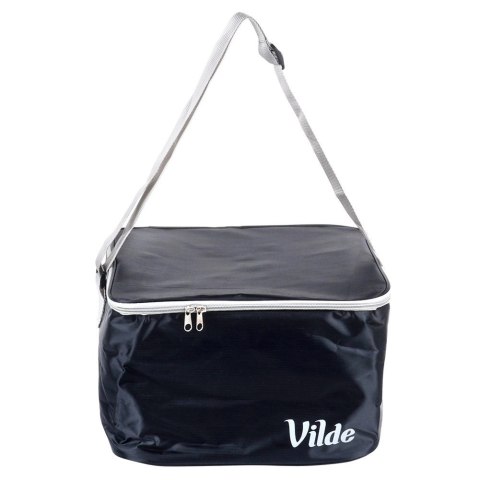 Torba Termiczna Czarna 18 L VILDE Plażowa Poliestrowa Regulowany Pasek