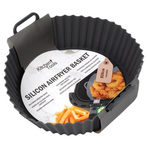 Wkład do Frytkownicy Air Fryer 1 szt. HIT Silikonowy Szary Okrągły 20 cm