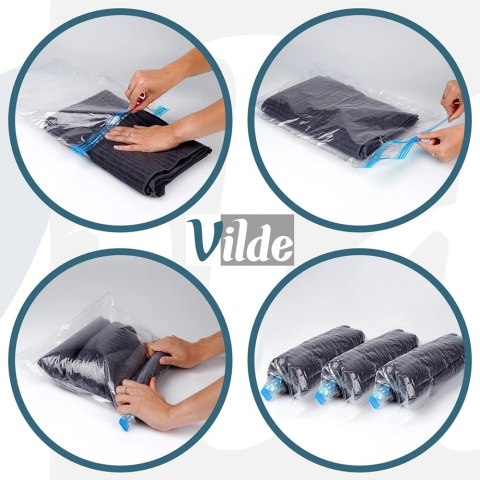 Worki Próżniowe na Ubrania 10 szt VILDE Podróżne Różne Rozmiary Kompresyjne