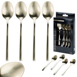 Łyżeczki do Herbaty Stal Nierdzewna Złote 4 Sztuki 15 cm ORION