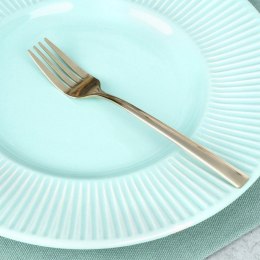 Zestaw Widelczyki Deserowe 4 szt. ORION Stal Nierdzewna Złote