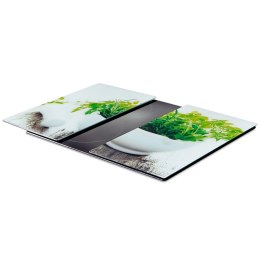 Deski Szklane VILDE 2 szt. 60 x 52 cm Osłona Kuchenki Hartowane z Ziołami