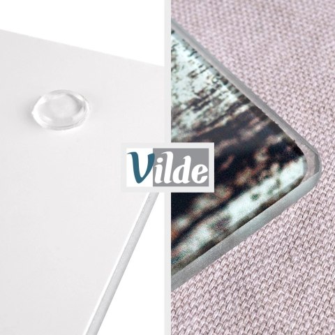 Deski Szklane VILDE 2 szt. 60 x 52 cm Osłona Kuchenki Hartowane z Ziołami