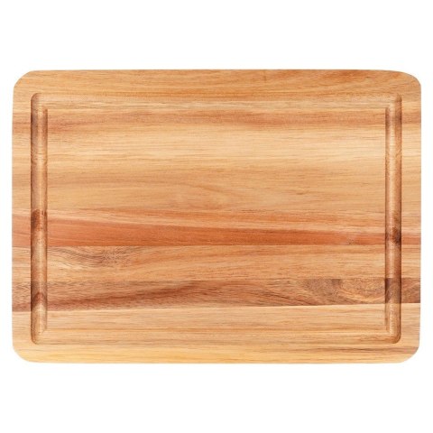 Deska Akacjowa EXCELLENT HOUSEWARE 28 x 20 cm z Rowkiem do Soków