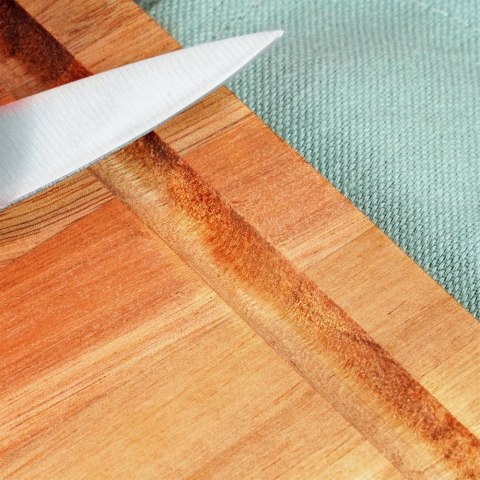 Deska Akacjowa EXCELLENT HOUSEWARE 28 x 20 cm z Rowkiem do Soków