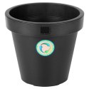 Doniczka Ogrodowa Okrągła VILDE 29 cm Czarna Lekka Trwała Odporna na Pogodę