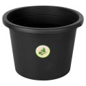 Doniczka Ogrodowa Duża Okrągła VILDE 39 cm Czarna Odporna na Deszcz
