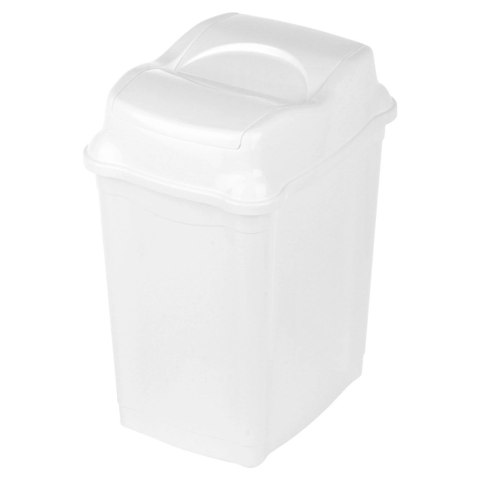 Kosz na Śmieci Plastikowy Biały 16 L ORION Wytrzymały i Pojemny
