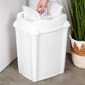 Kosz na Śmieci Plastikowy Biały 16 L ORION Wytrzymały i Pojemny