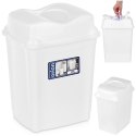 Kosz na Śmieci Plastikowy Biały 16 L ORION Wytrzymały i Pojemny