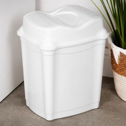 Kosz na Śmieci Plastikowy Biały 9 L ORION Wytrzymały i Pojemny