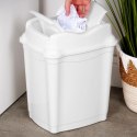 Kosz na Śmieci Plastikowy Biały 9 L ORION Wytrzymały i Pojemny