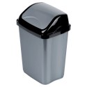 Kosz na Śmieci Plastikowy Szary 10 L ORION Wytrzymały i Pojemny