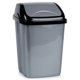 Kosz na Śmieci Plastikowy Szary 16 L ORION Wytrzymały i Pojemny