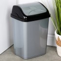 Kosz na Śmieci Plastikowy Szary 16 L ORION Wytrzymały i Pojemny