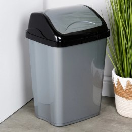 Kosz na Śmieci Plastikowy Szary 26 L ORION Wytrzymały i Pojemny