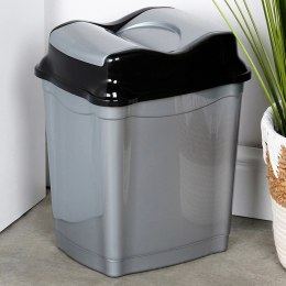 Kosz na Śmieci Plastikowy Szary 9 L ORION Wytrzymały i Pojemny