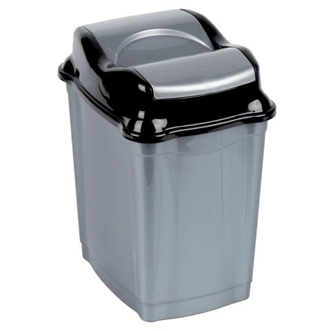 Kosz na Śmieci Plastikowy Szary 9 L ORION Wytrzymały i Pojemny