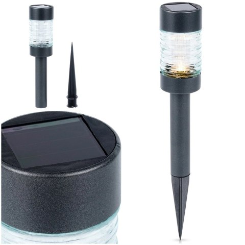 Lampka Ogrodowa Solarna led Wbijana 27 cm ORION Stal Nierdzewna