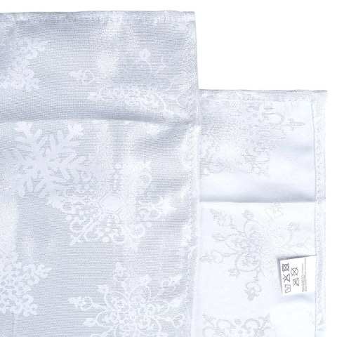 Obrus Świąteczny Plamoodporny 220 x 150 cm Śnieżynki EXCELLENT HOUSEWARE