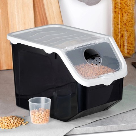 Pojemnik na Warzywa Karmę 12 L VILDE z Miarką Wentylacja 33 x 23,5 cm