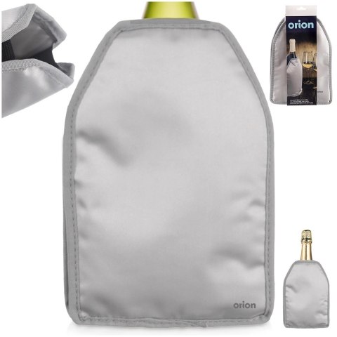 Pokrowiec Chłodzący na Butelkę Srebrny Żel ORION do Wina Szampana 23 cm