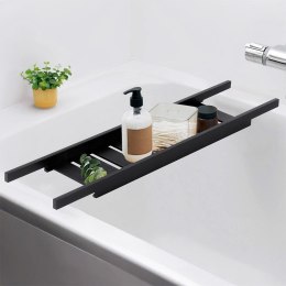 Półka Łazienkowa na Wannę Bambusowa BATHROOM SOLUTIONS 68 x 15 cm Czarna