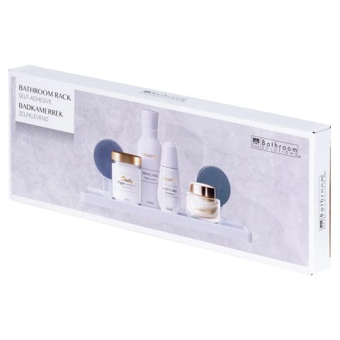 Półka Pod Prysznic Biała Długa na Przyssawki Koszyk 32 x 115 cm BS