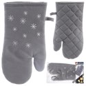 Rękawica Kuchenna Płatek Śniegu Magnes Bawełna Szara 325 cm ORION