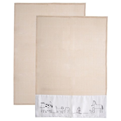 Ścierki Kuchenne Bawełniane 70 x 50 cm 2 szt. ORION Wysoka Chłonność